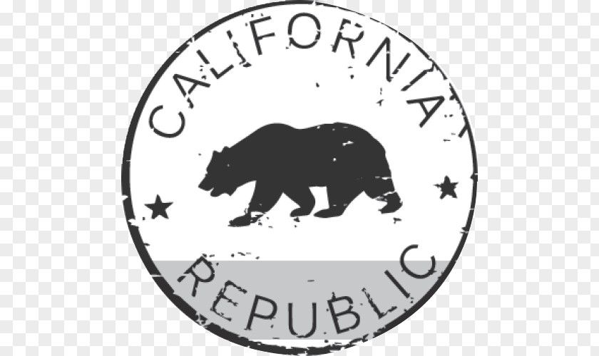 Bear California Republic Flag Of Vector Graphics PNG