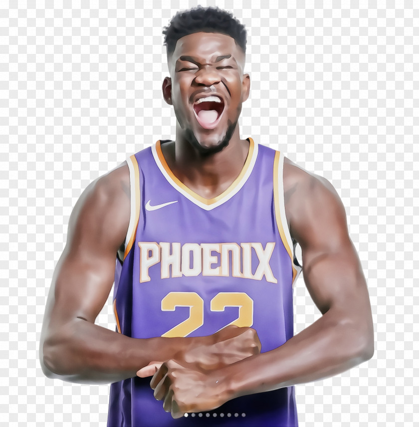 Gesture Tshirt DeAndre Ayton Phoenix Suns 2018 NBA Draft Basketball Player PNG