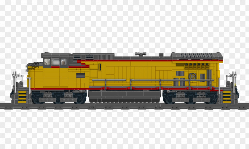 Lego Trains Locomotive GE Dash 9-44CW 9 Series Railroad Car Rail Transport PNG