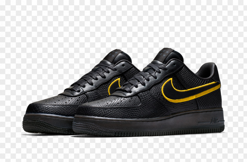Nike Air Force 1 Los Angeles Lakers Shoe Black Mamba PNG