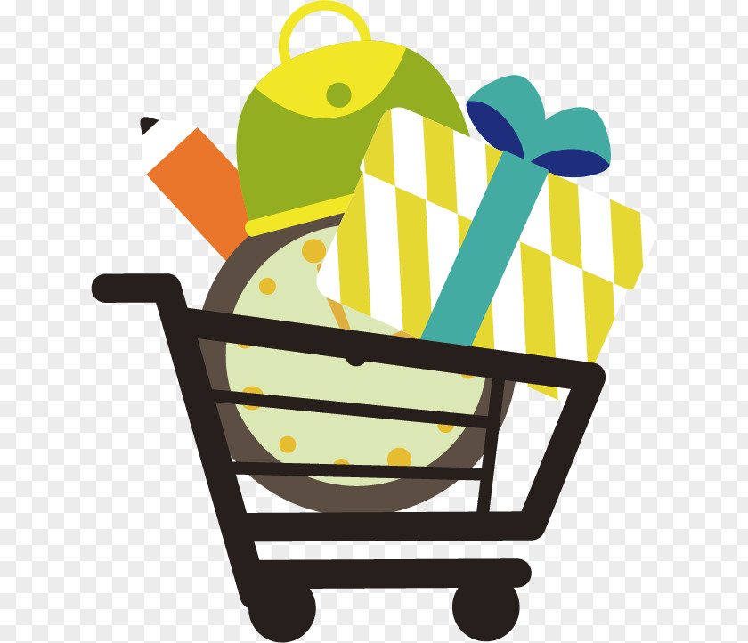 Vector Shopping Cart Designer Gift PNG