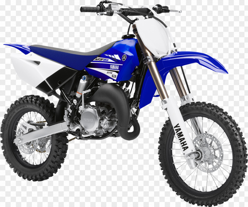 Blue Motorcycle Yamaha Motor Company YZ250F YZ85 Two-stroke Engine PNG