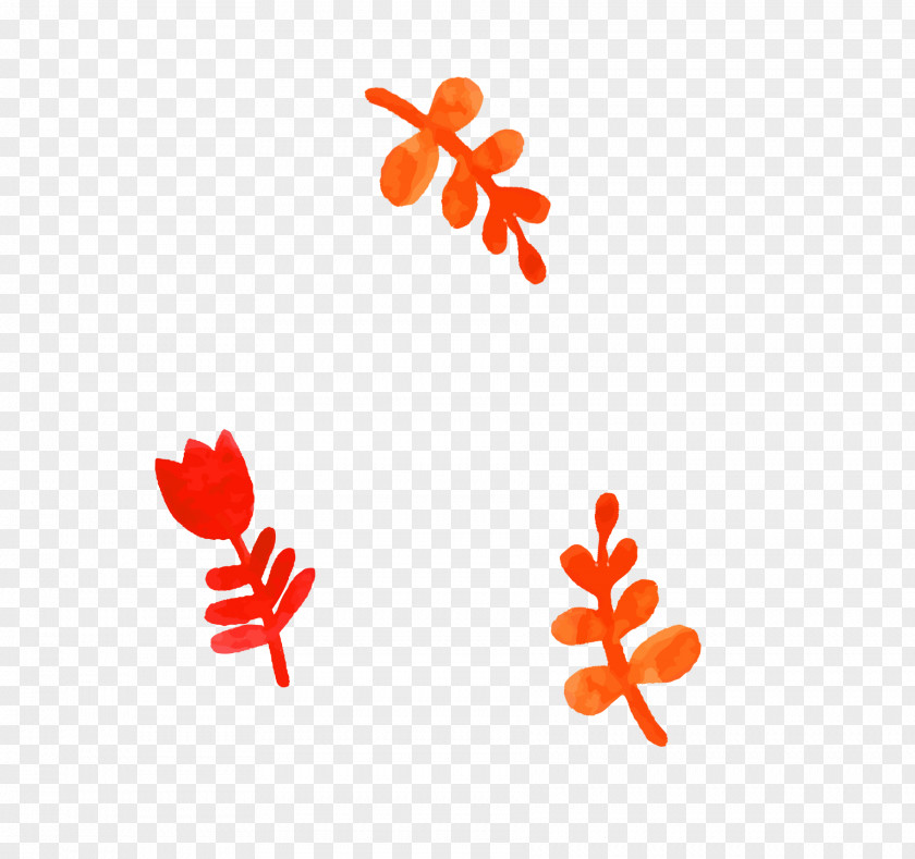 Red Simple Flowers Grass Decoration Pattern Flower Clip Art PNG