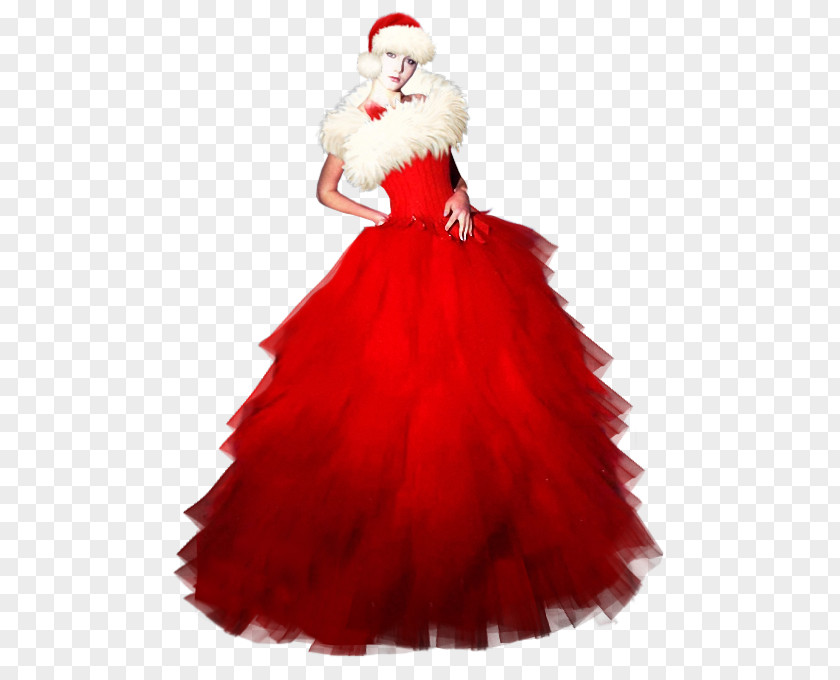 Cocktail Gown Christmas Ornament Dress Shoulder PNG