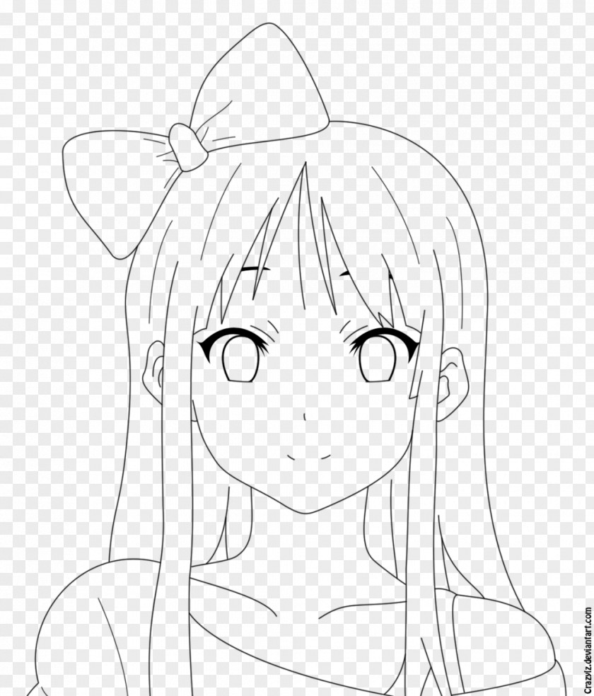 Take A Message Mio Akiyama Line Art K-On! After School Live! Drawing PNG