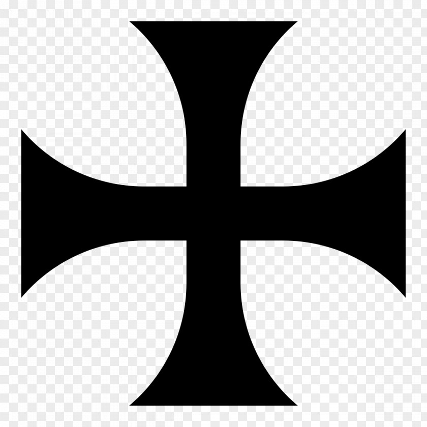 Christian Cross Pattée Knights Templar Maltese PNG