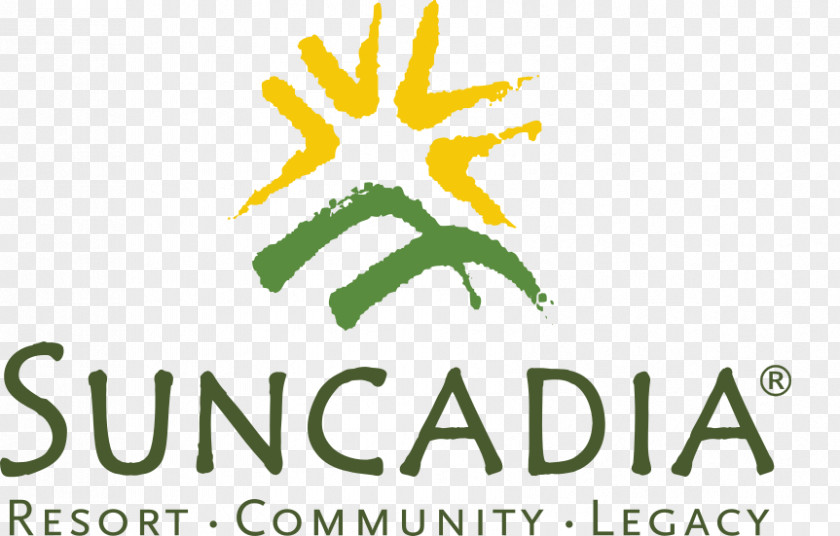 Design Logo Brand Suncadia Resort Green PNG