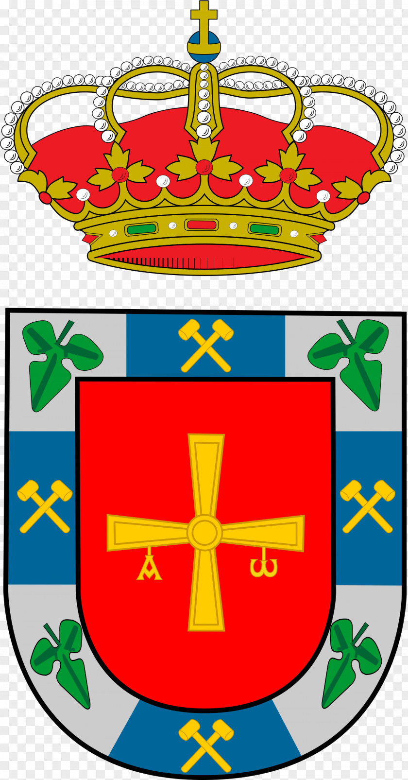 El Alfa Arganza Cross Of Peñalba Escudo Del Bierzo Bandeira Do Consejo Comarcal De PNG