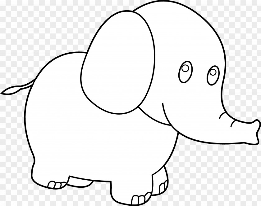 Elephant Images Black And White Clip Art PNG