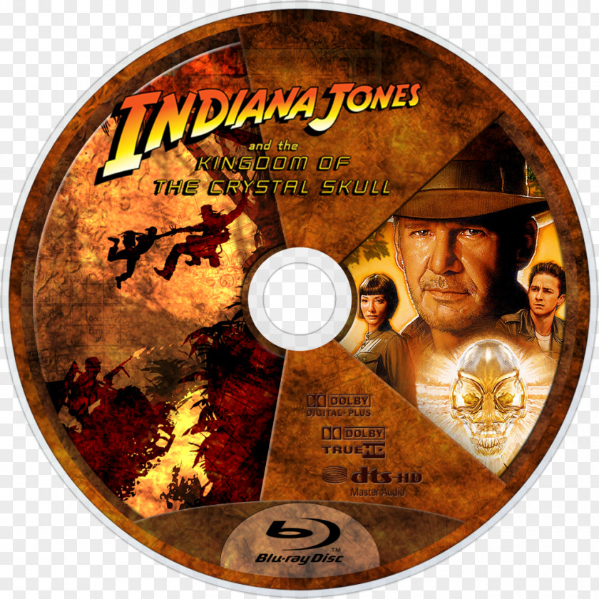 Indiana Jones And The Staff Of Kings Kingdom Crystal Skull Blu-ray Disc DVD PNG