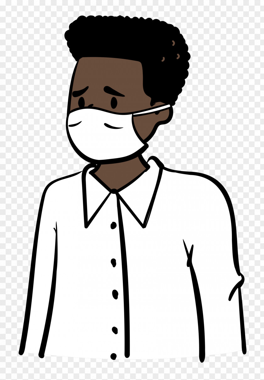 Man Medical Mask Coronavirus PNG