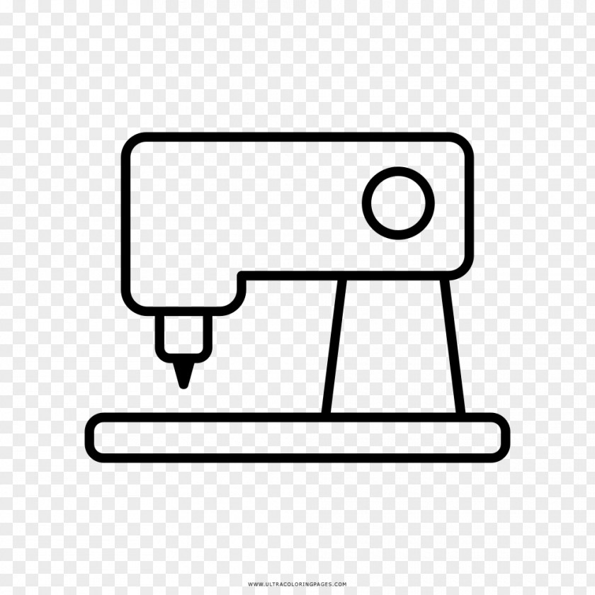 Sew Sewing Machines Drawing Coloring Book PNG