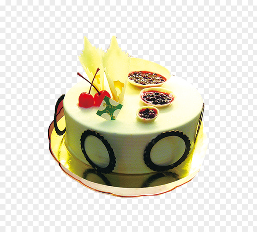 Chocolate Birthday Cake Circle Ice Cream Mousse PNG