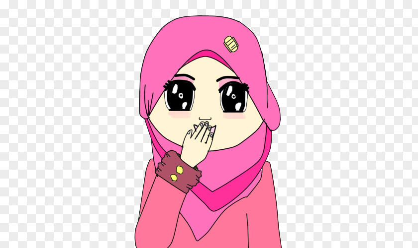 Ramadhan Cartoon Woman Drawing Doodle PNG