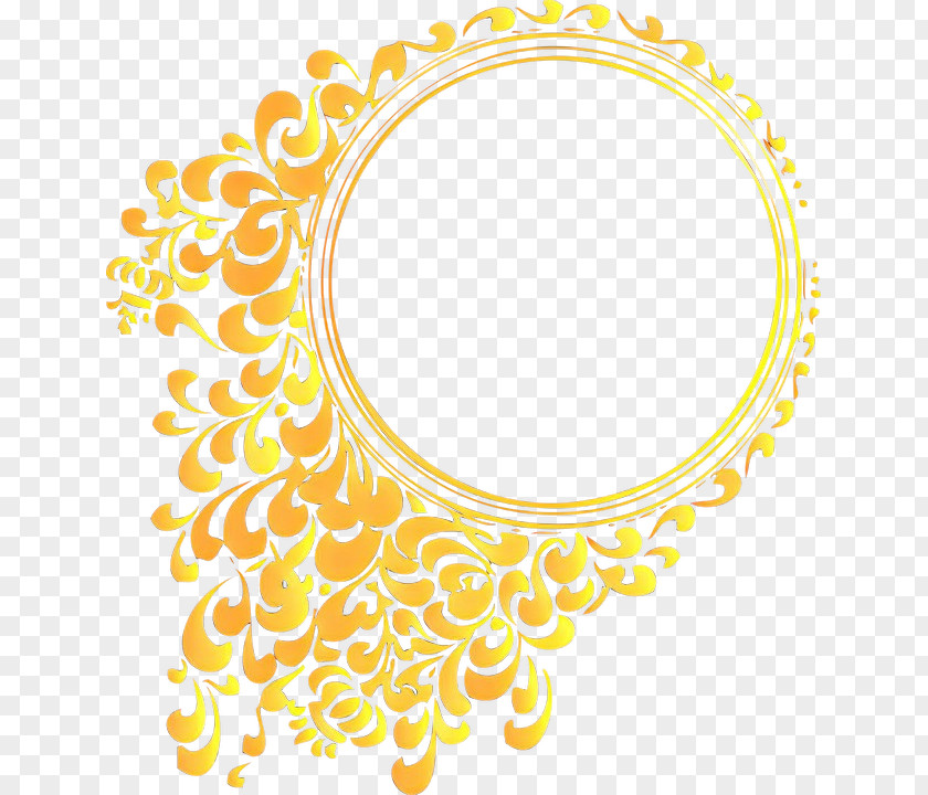 Yellow Cartoon Clip Art Circle PNG