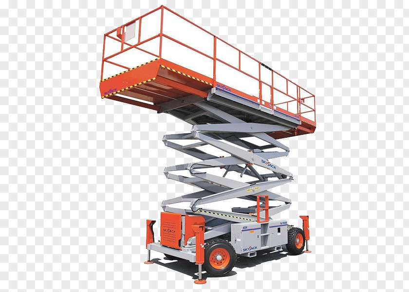 Aerial Work Platform Elevator Genie Belt Manlift Lifting Equipment PNG