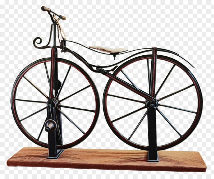 Bicycle Frame Metal Wooden PNG