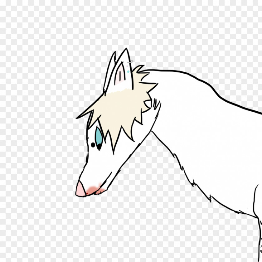 BLUE WOLF Horse Line Art Mammal Drawing PNG