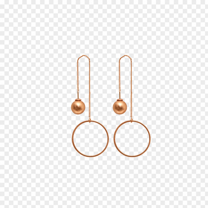 Dotted Circle Material Earring Metal Gold Plating PNG