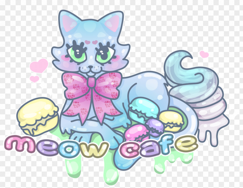 Kitten Cat Cafe Meow Whiskers PNG