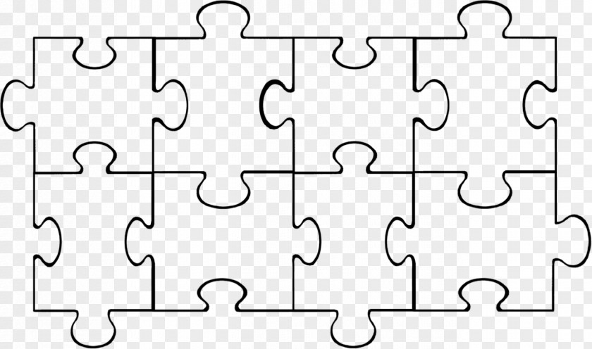 Puzzle Template Jigsaw Coloring Book Clip Art PNG
