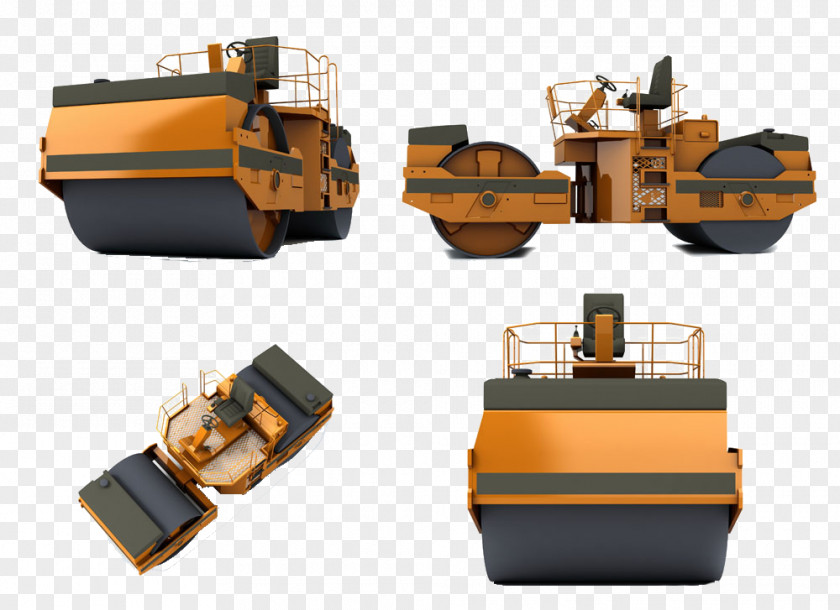 Road Flat Trolley Machine Heavy Equipment Stock Photography Paver PNG