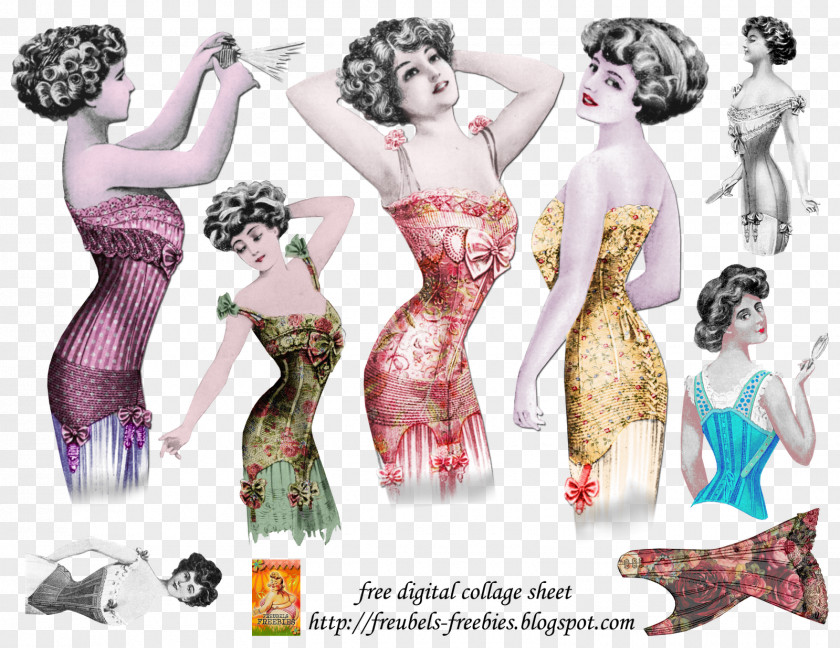 Collage Costume Fashion Clip Art PNG