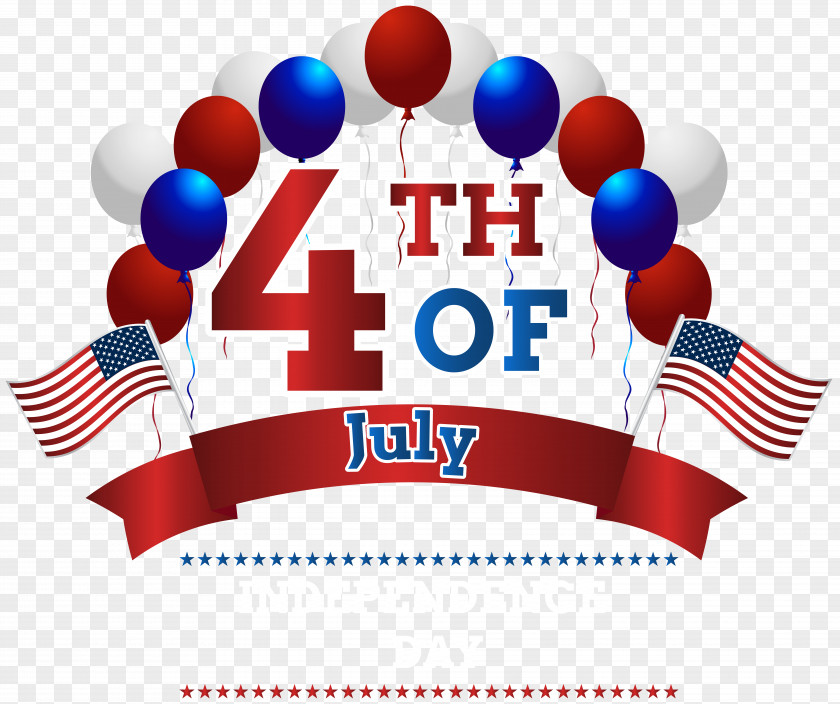 Happy Independence Day 4th July Clip Art Image United States PNG
