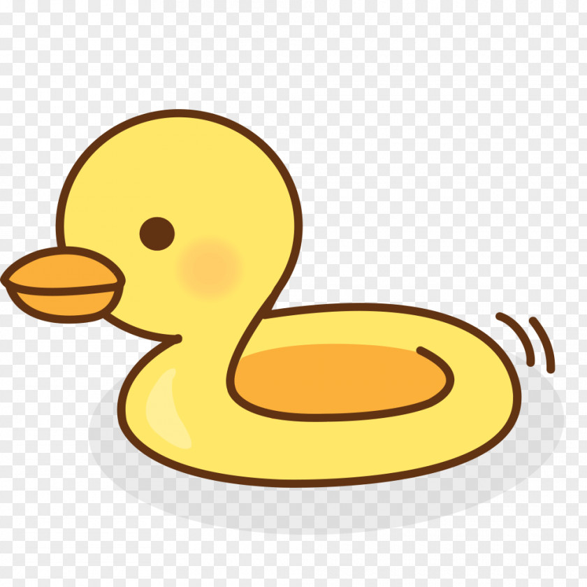 Little Yellow Duck Cartoon Clip Art PNG