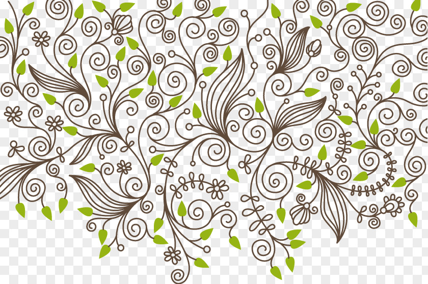 Plant Vector Pattern Material Euclidean Line PNG
