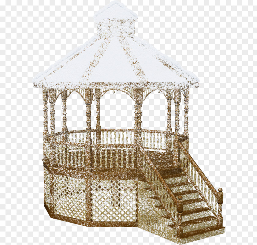 Snow Wooden Booths Gazebo Winter Chinoiserie Clip Art PNG