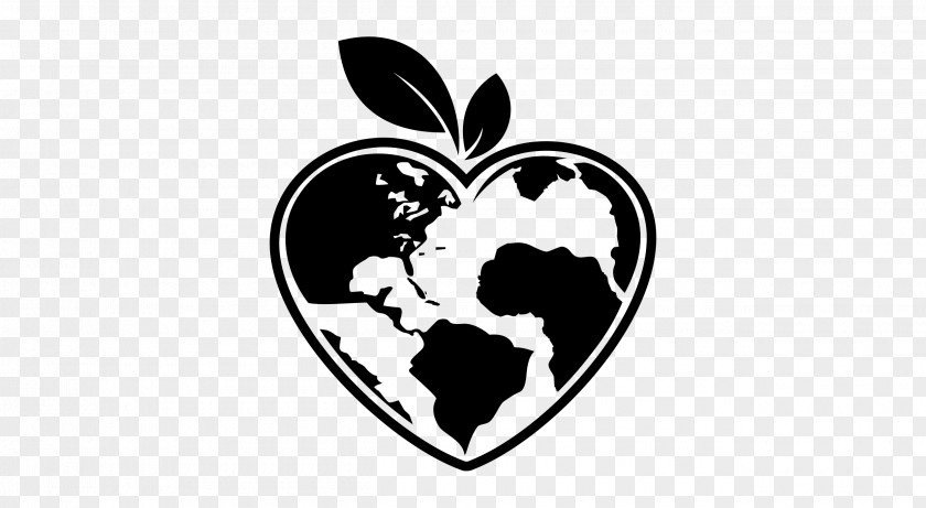 Symbol Plant Black Black-and-white Heart Leaf Logo PNG