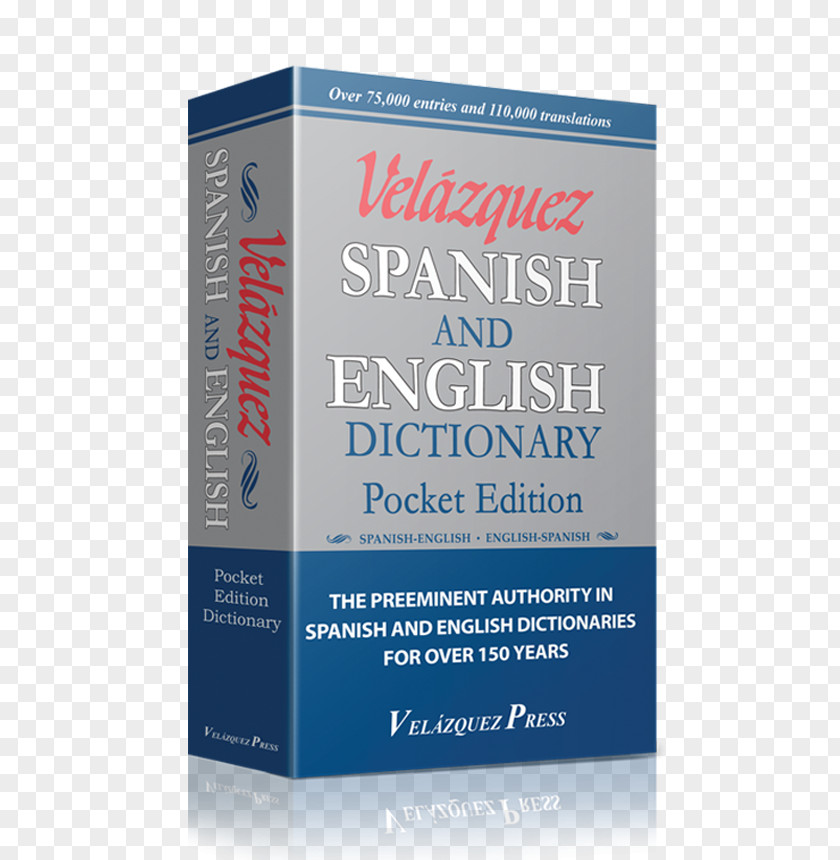 Book Bilingual Dictionary Velázquez Press Brand PNG
