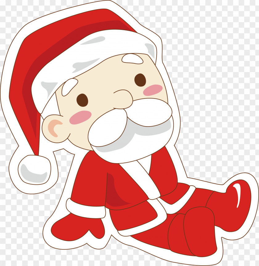 Santa Claus Vector Christmas Ornament Clip Art PNG