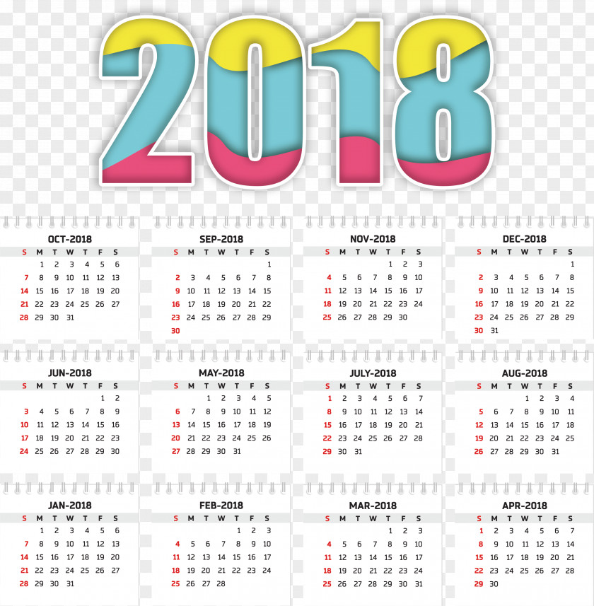 A Colorful Calendar Template Tropicana Laughlin Gregorian Year PNG