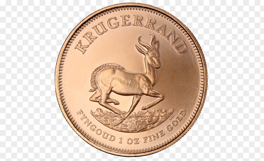 Coin Krugerrand Gold Bullion PNG