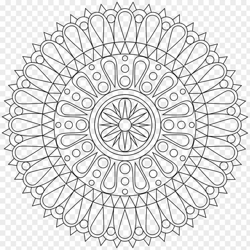 Child Mandala Coloring Book Meditation Adult PNG