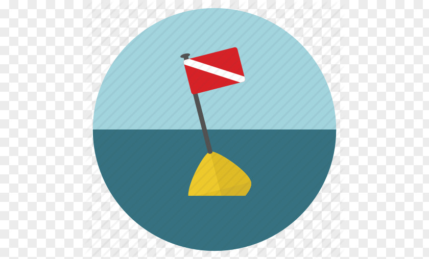 Diving Flag, Scuba Icon Underwater Diver Down Flag & Swimming Fins PNG