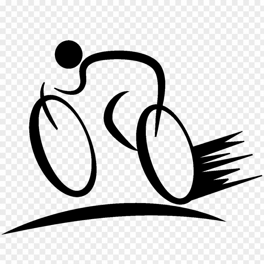 Logo Blackandwhite Bicycle Cartoon PNG