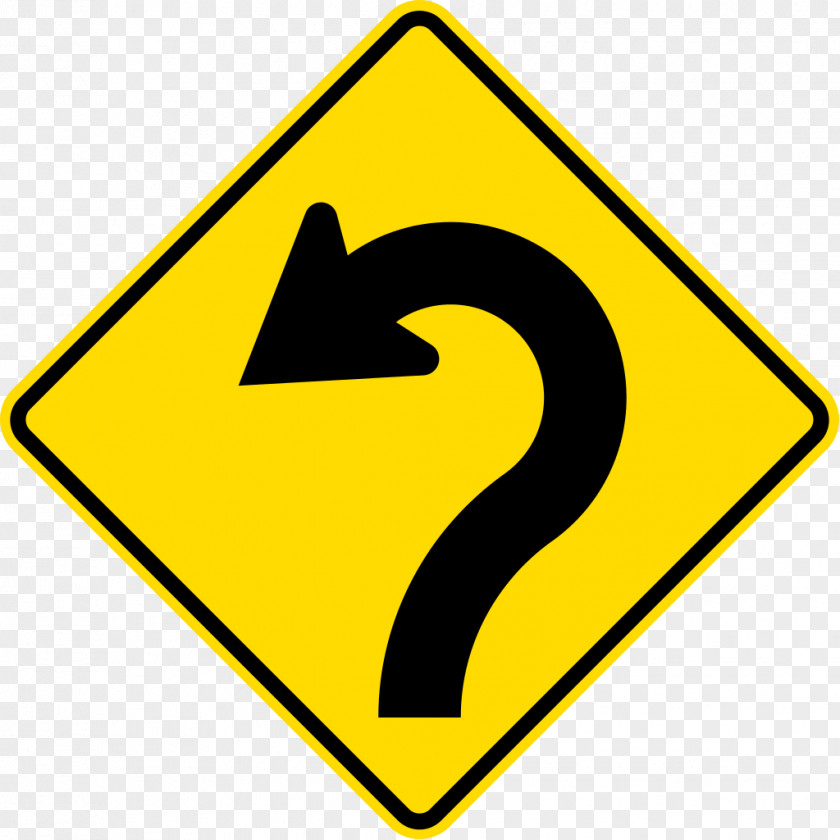 Symbol Traffic Sign Reverse Curve Road PNG