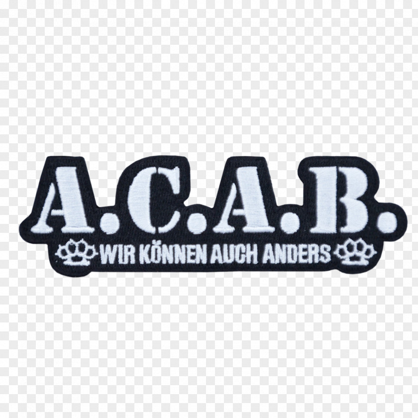 Acab Embroidered Patch A.C.A.B. Cut-off Kutte Biker PNG