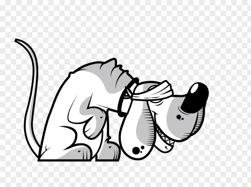 Dog Black And White Comics Clip Art PNG