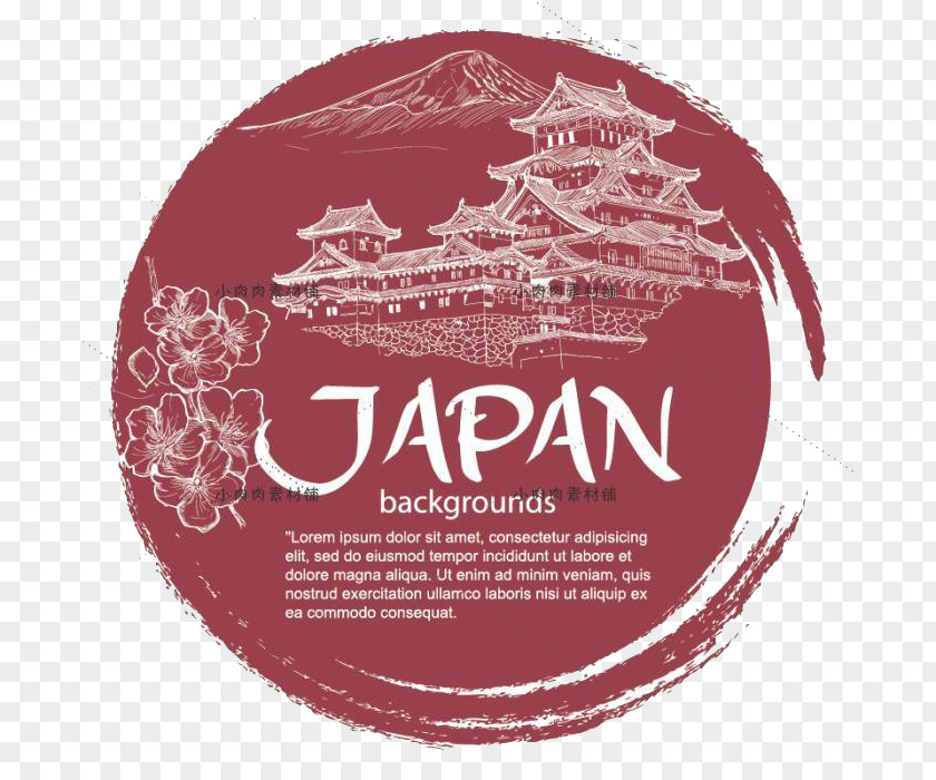 Japan Travel Poster Element Bon Festival Icon PNG