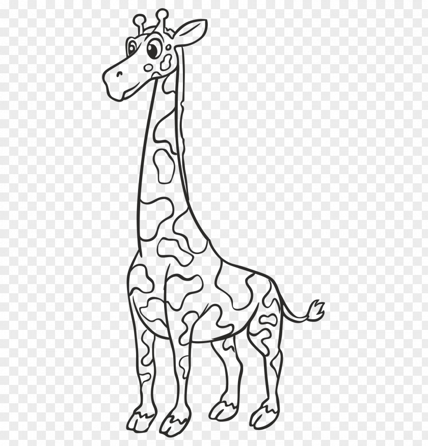 Pencil Drawing Northern Giraffe Puppy Sketch PNG