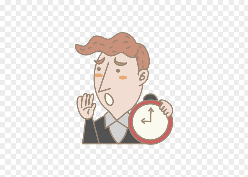 Watch Man Cartoon Drawing Illustration PNG