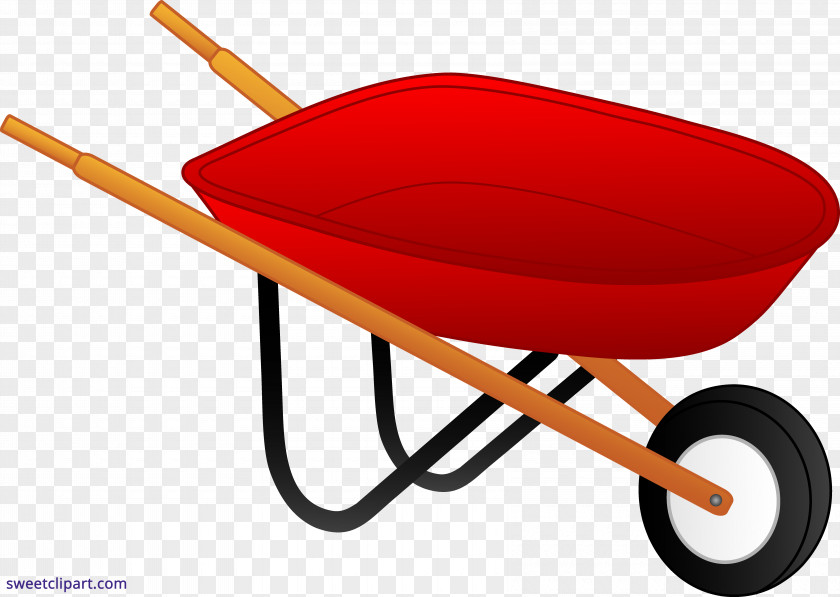 Barrow The Red Wheelbarrow Clip Art Openclipart Illustration PNG