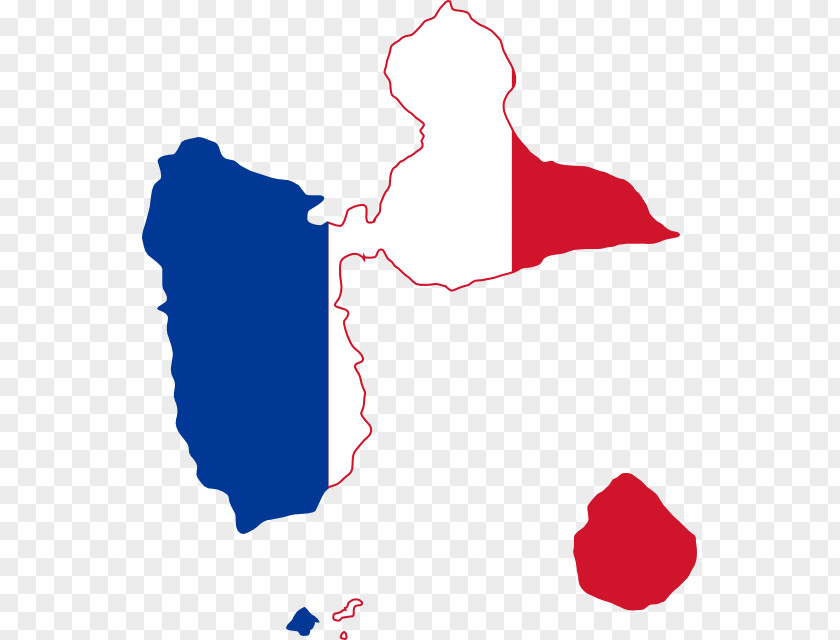 Map Flag Of Guadeloupe France PNG