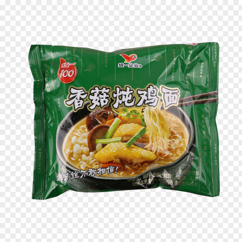 Bag Mushrooms Stewed Chicken Face Instant Noodle Coq Au Vin Udon Ragout PNG