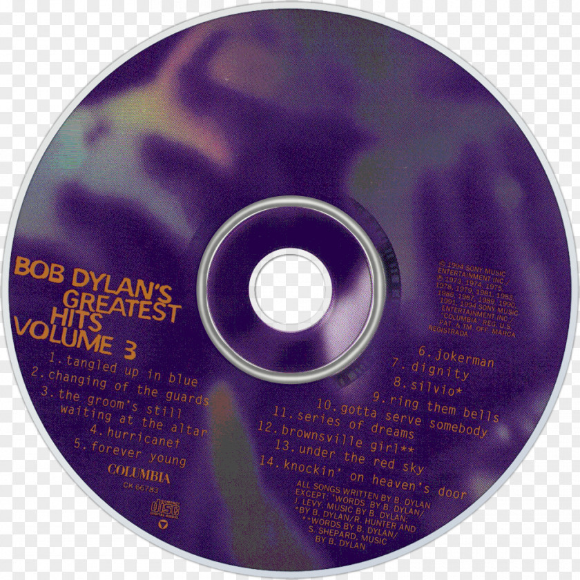 Bob Dylan Dylan's Greatest Hits Volume 3 Dylan’s Hits, III Compact Disc Album PNG