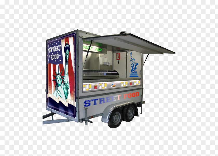 Imported Food Remorque Import Trailer Street Truck PNG